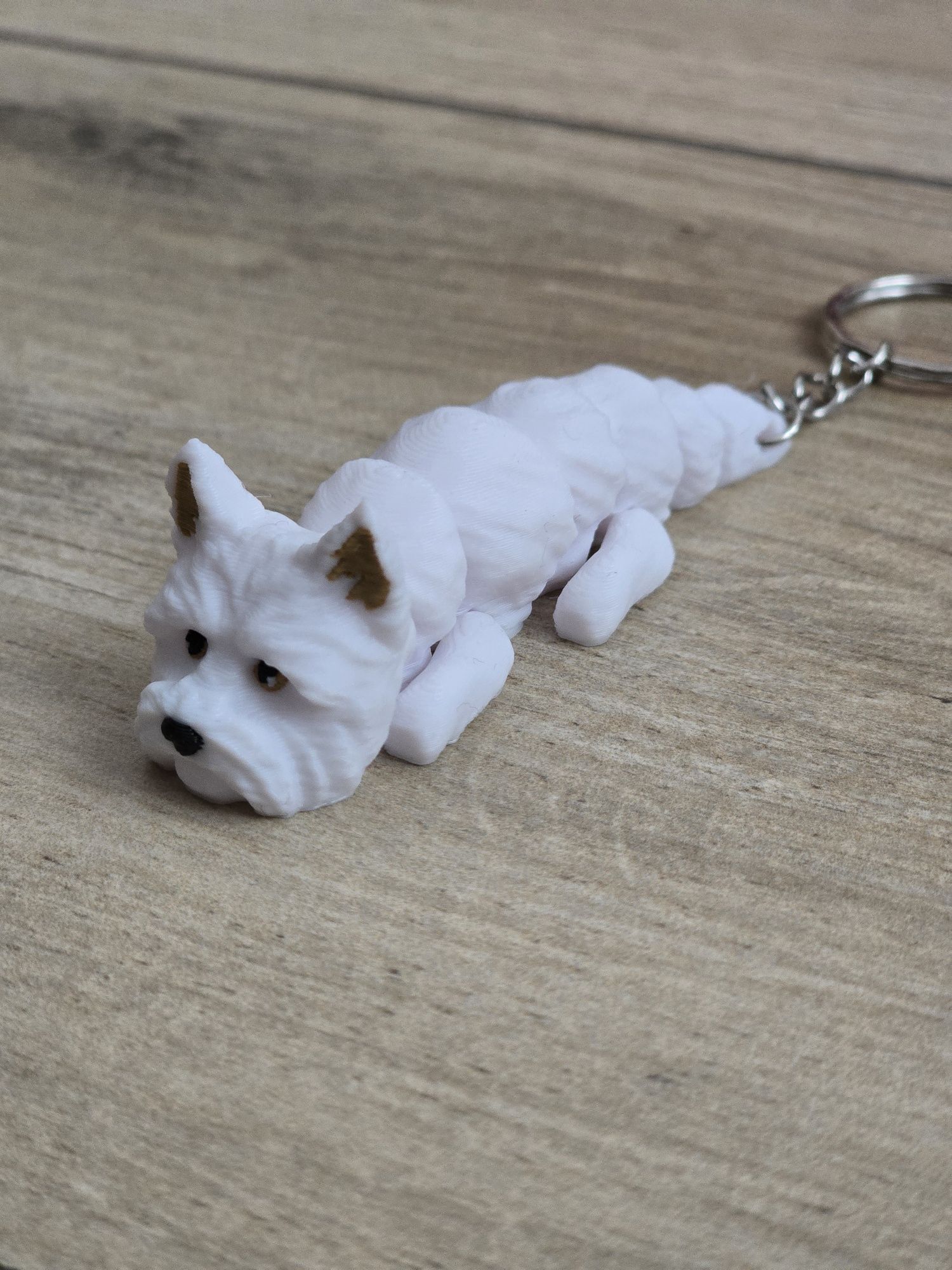 Breloczek Westie 3d - Seria Psów Brelok Druk3d fidget Keychain