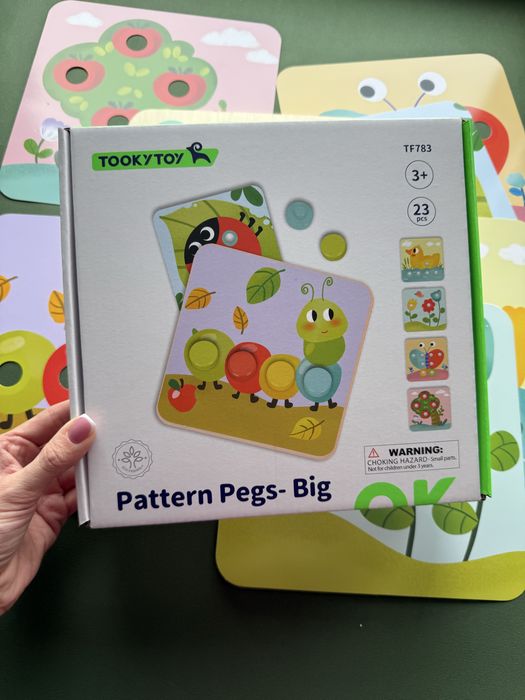 Моя перша мозаїка Tooky Toy з велики фішками