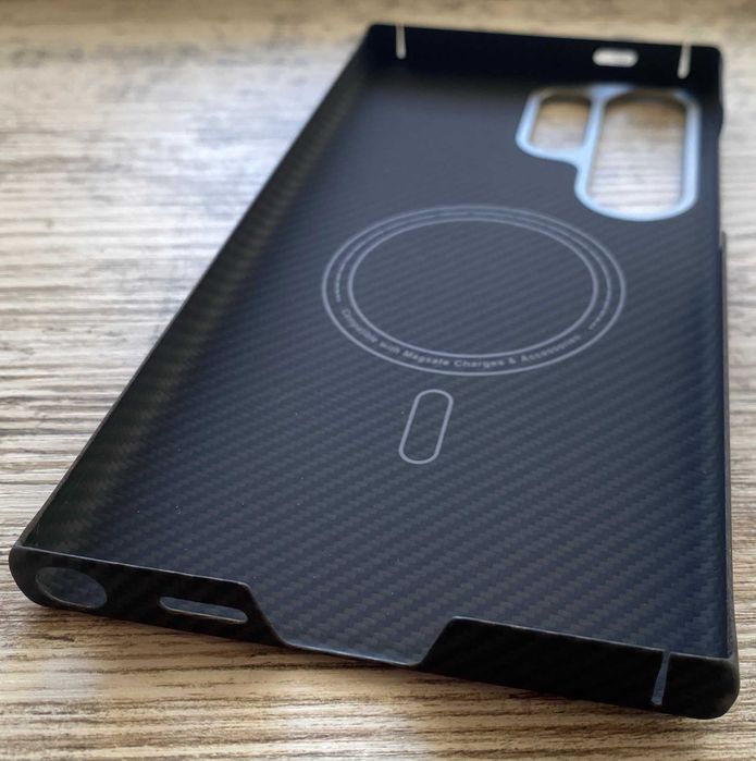 Карбоновый чехол Premium Slim Carbon для Samsung S24 Ultra, S23 Ultra