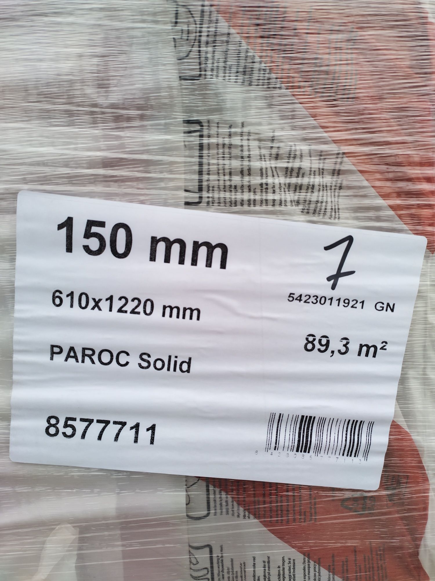 wełna mineralna, skalna Parock Ultra płyty, 150 mm dostępna 0,035