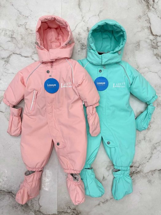 Зимовий суцільний Комбінезон Lassye  для дівчинки (64р)