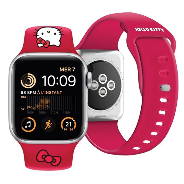 Hello Kitty Pasek HKAWMSCHBLR Apple Watch 38/40/41mm czerwony/strap