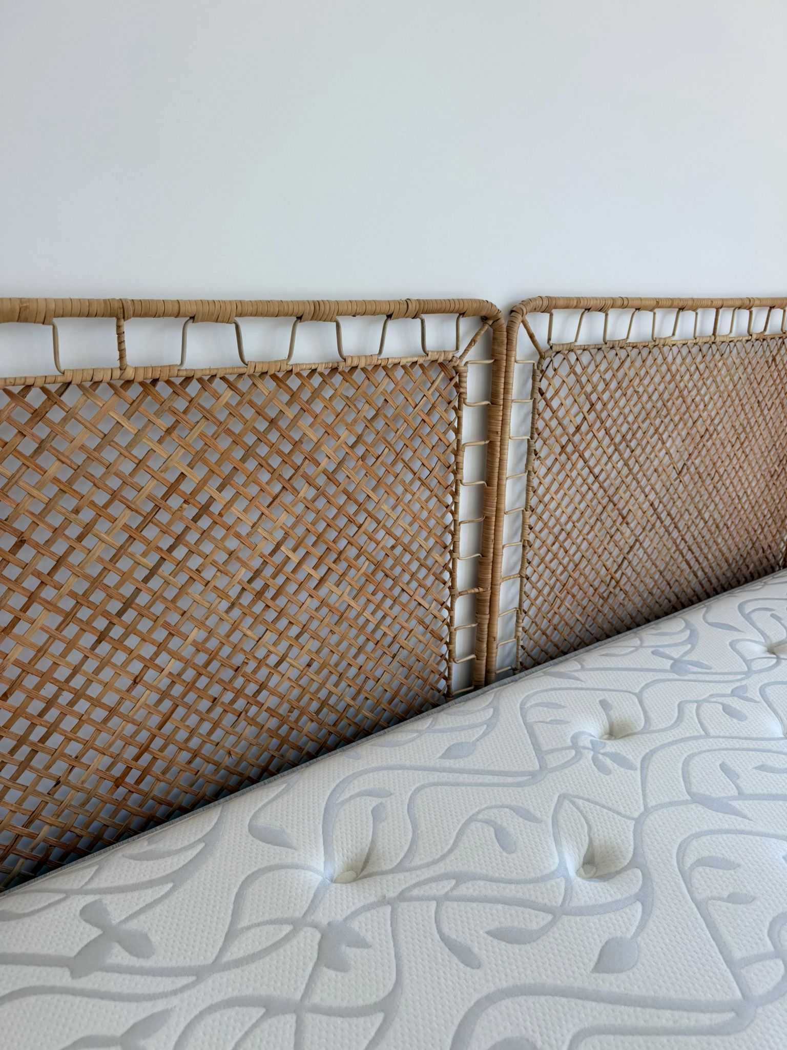 Cama King Size 2x2m + Colchão de molas ensacadas + 2 Cabeceiras IKEA