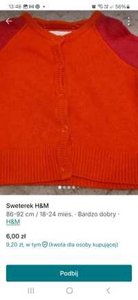 Sweterek H&M r.86-92