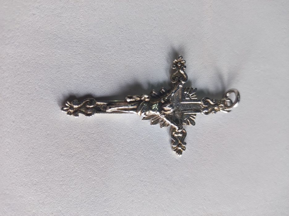 Pendente Crucifixo Prata Portuguesa