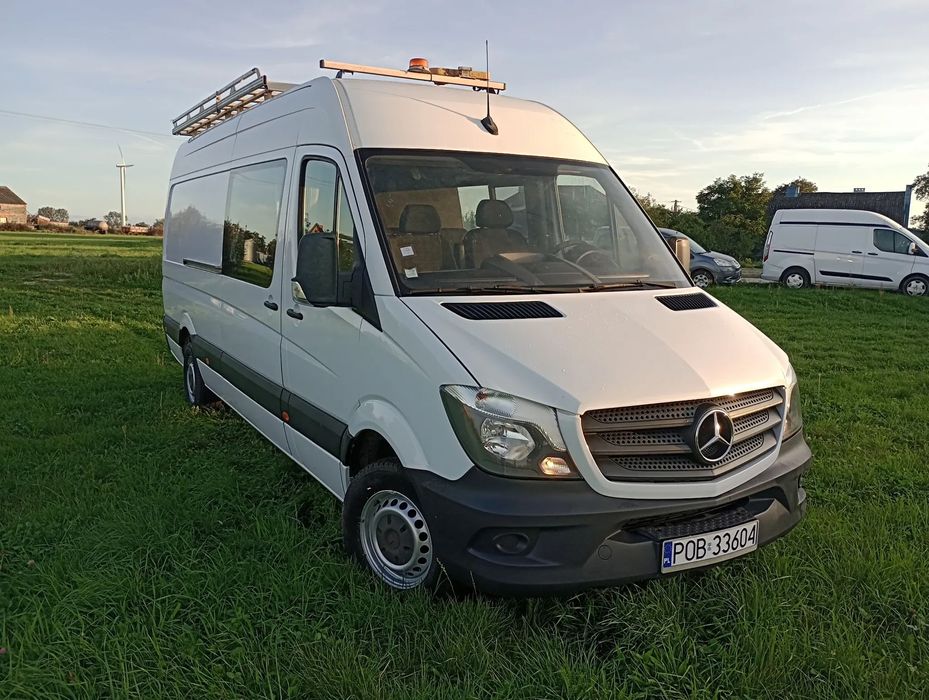 Mercedes-Benz Sprinter maxi  Brygadówka 7 osób doka