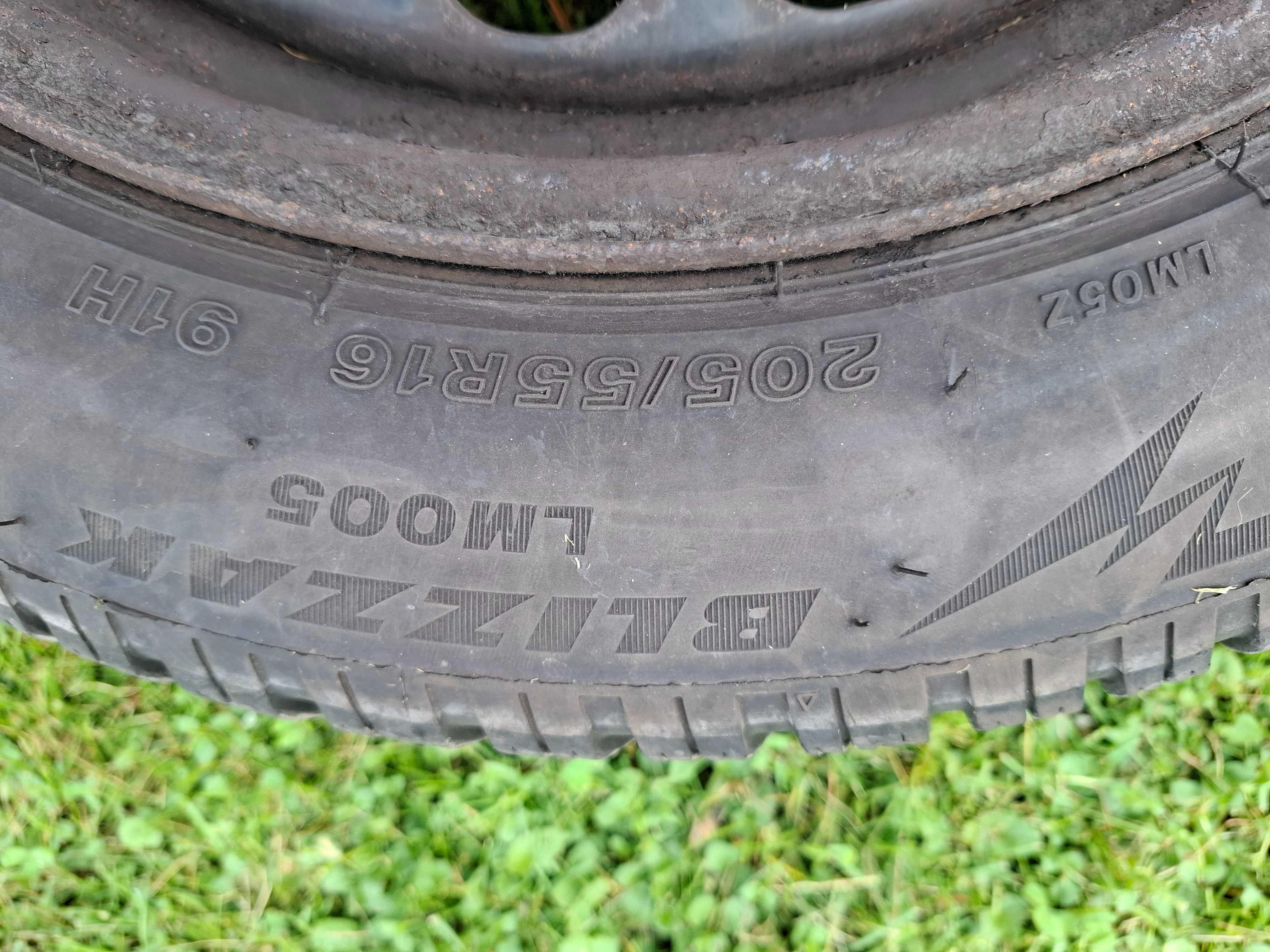 Opona zimowa Bridgestone 16+ felga stalowa
