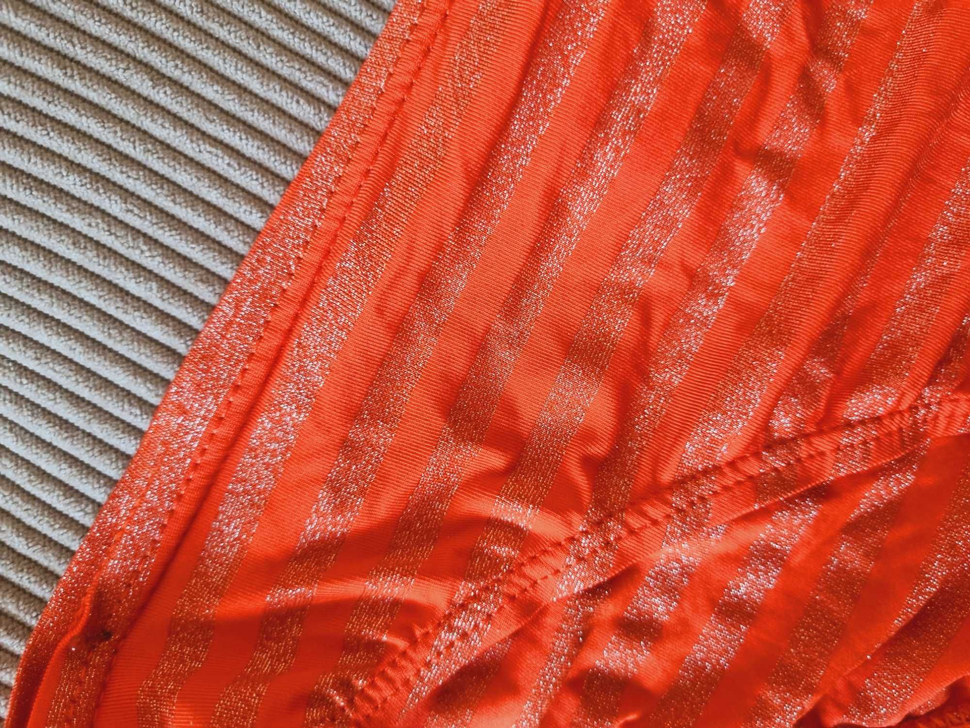 Strój kąpielowy dwuczęściowy 146/152/158 bikini pomarańczowo-złoty