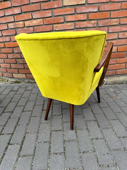 Fotel klubowy patyczak art deco vintage prl fotelik Ludwik stylowy