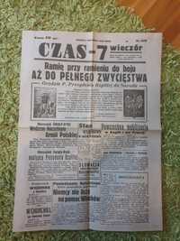 Gazeta Czas-7 Wieczór z 1.09.1939r