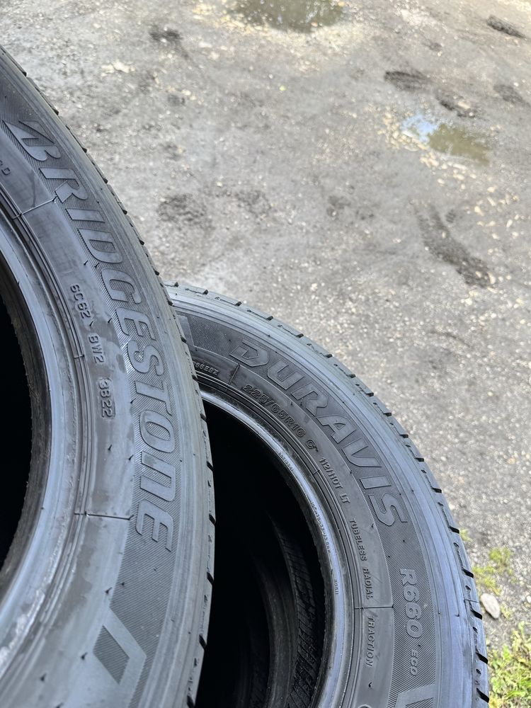 Opony letnie wzmacniane Bridgestone Duravis 225/65 R16 C BUS komplet