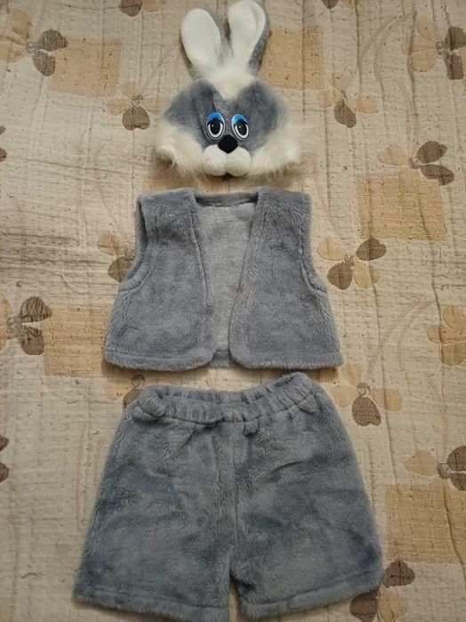 Детский новогодний костюм зайчик, волк, медведь, тигр