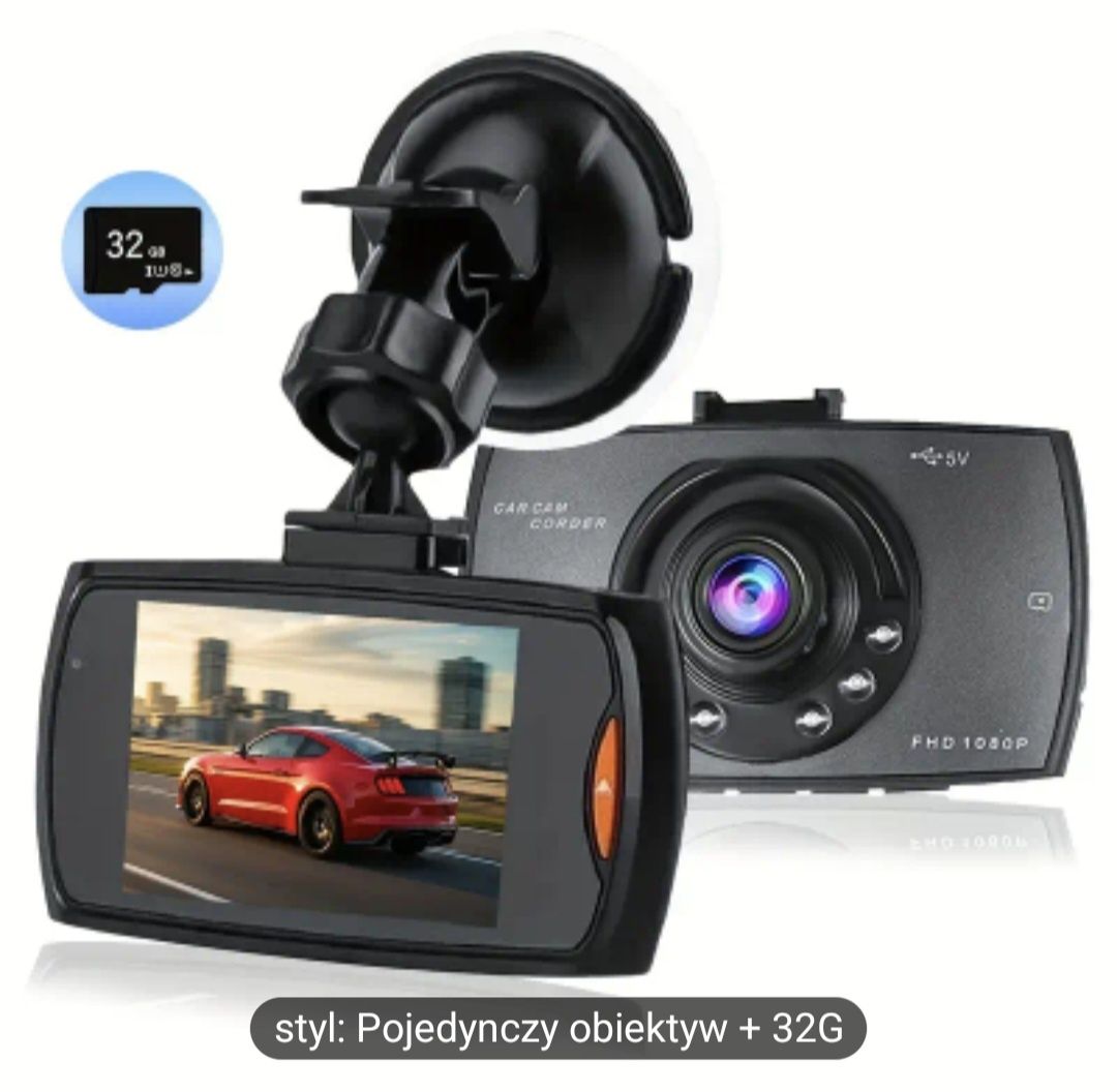 Kamera samochodowa NOWA +   karta pamięci 32gb