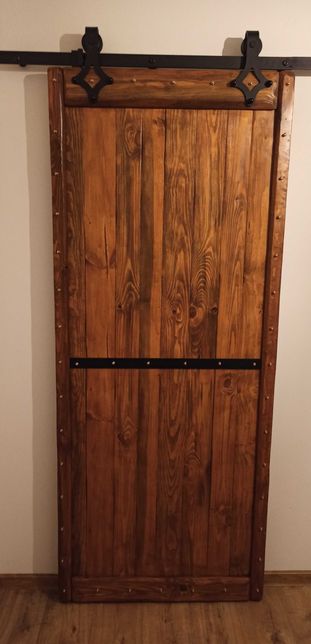 Drzwi loftowe, drewniane przesuwne