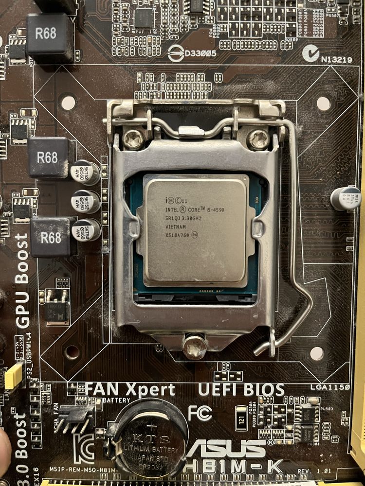 Płyta glowna asus I5 - 4590 16gb ram