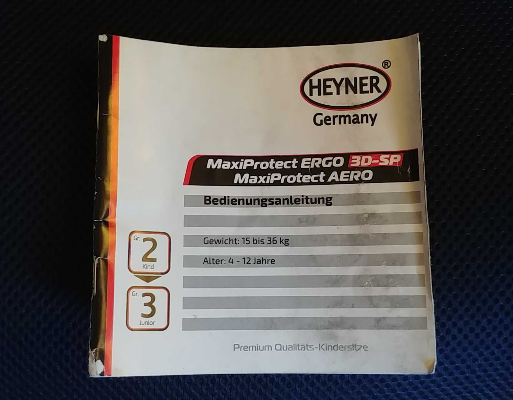Німецьке автокрісло HEYNER MaxiProtect ERGO SP-3D (15-36 кг)