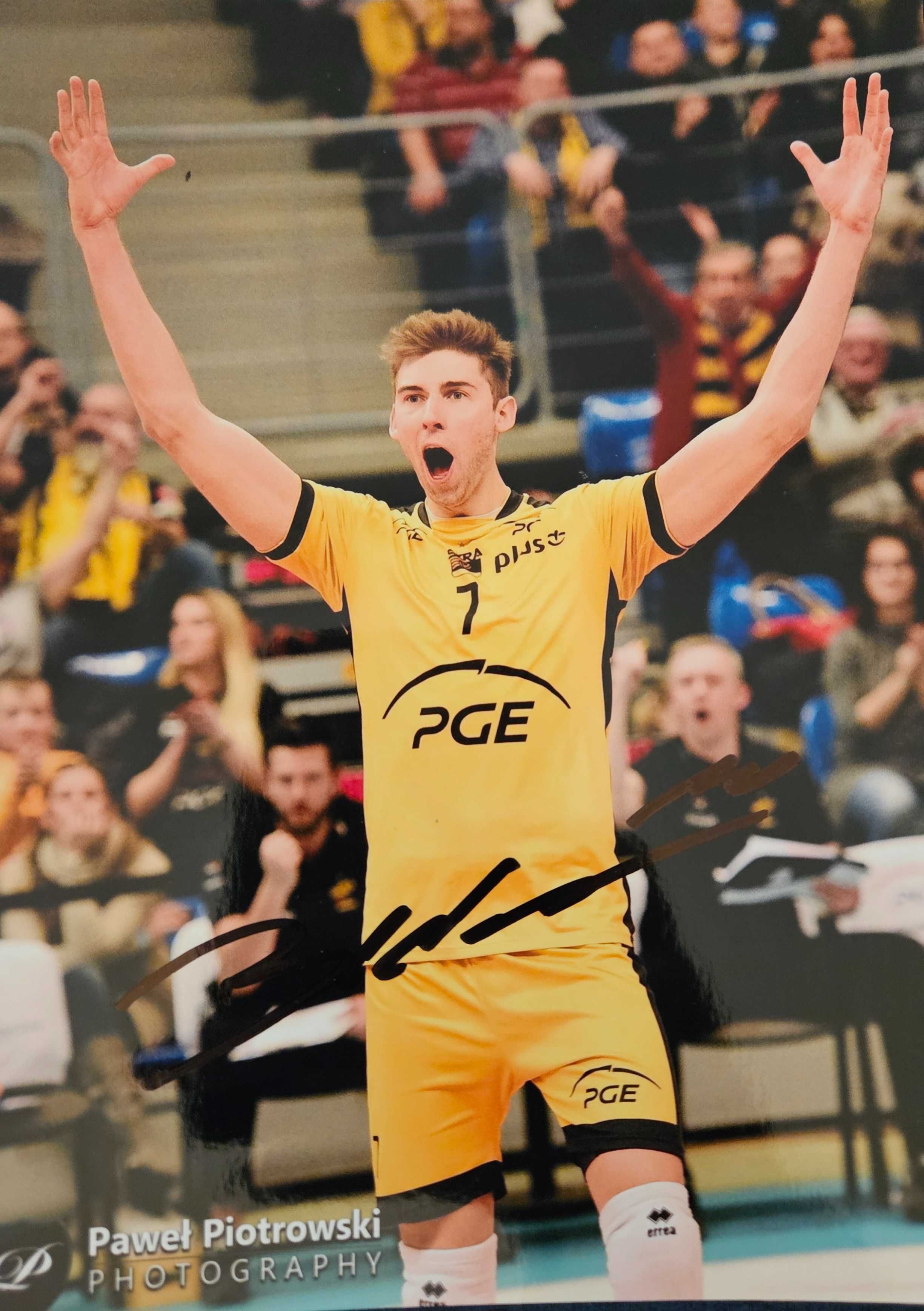 Zdjęcie autograf Bartosz Bednorz Skra Bełchatów Plusliga siatkówka