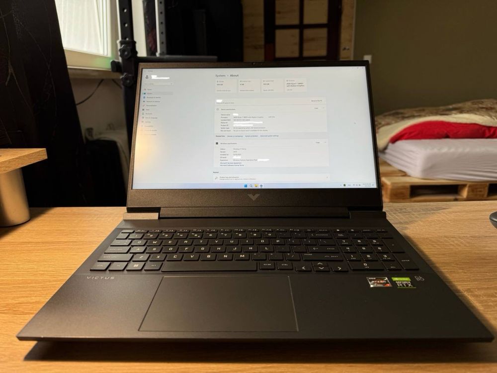 Laptop HP Victus 16.1” 2560 x 1440px 165Hz NVIDIA GeForceRTX 3060