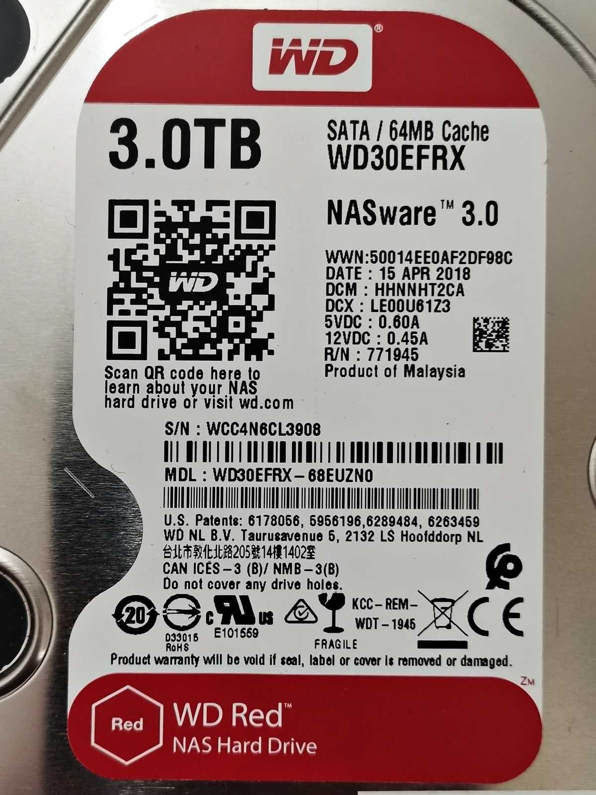 HDD 3TB WD Red 3.5"