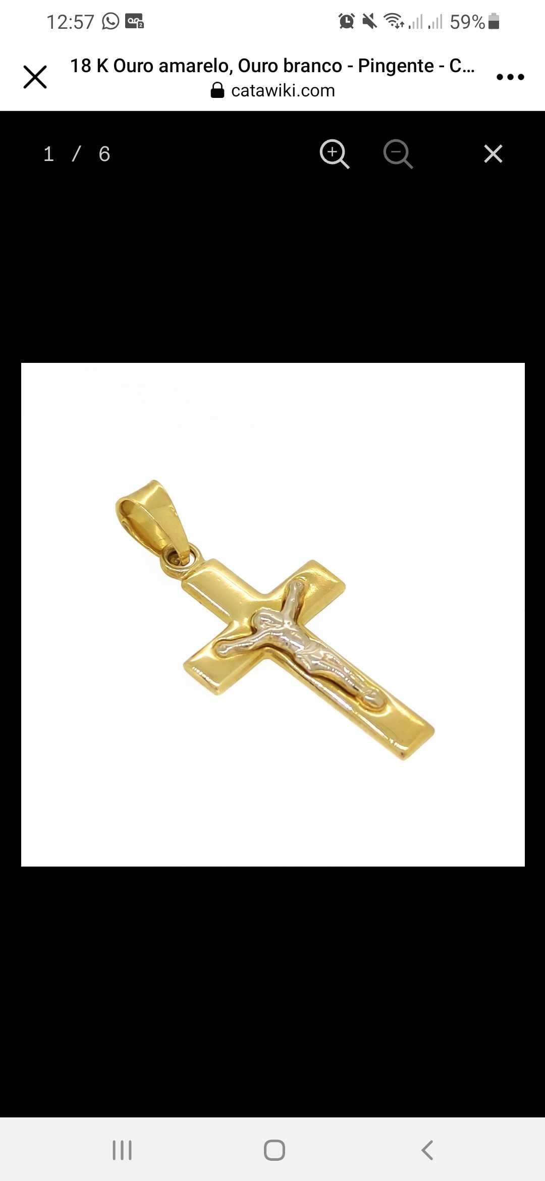 Pendente em ouro 18k.