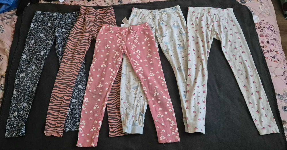 Little Kids 5 x getry leginsy dla dziewczynki 7-8 lat rozmiar 128