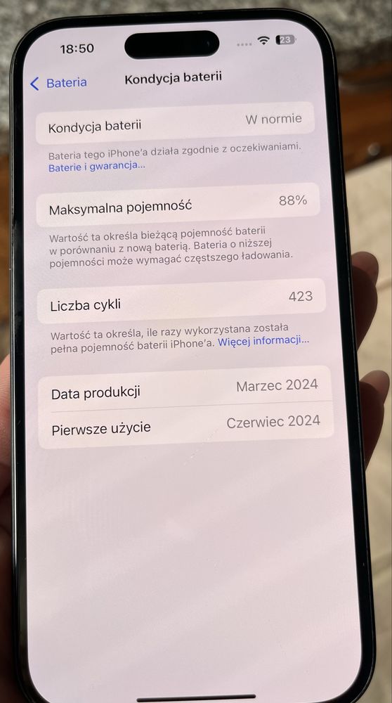 Iphone 15 idealny stan 128g