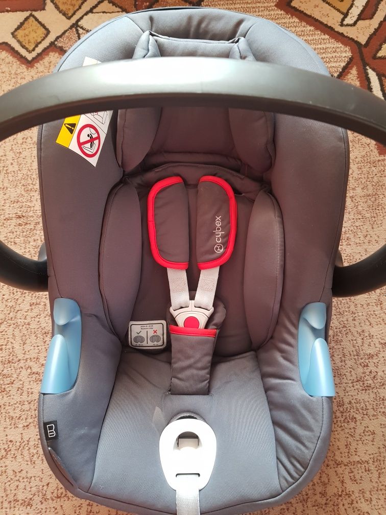 Fotelik Cybex ATON B i-SIZE + adaptery do wózka +wkladka dla noworodka