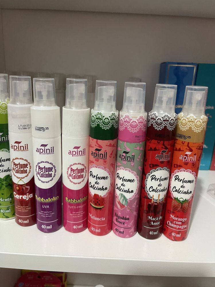 Kit com 12 perfumes de calcinha Apnil