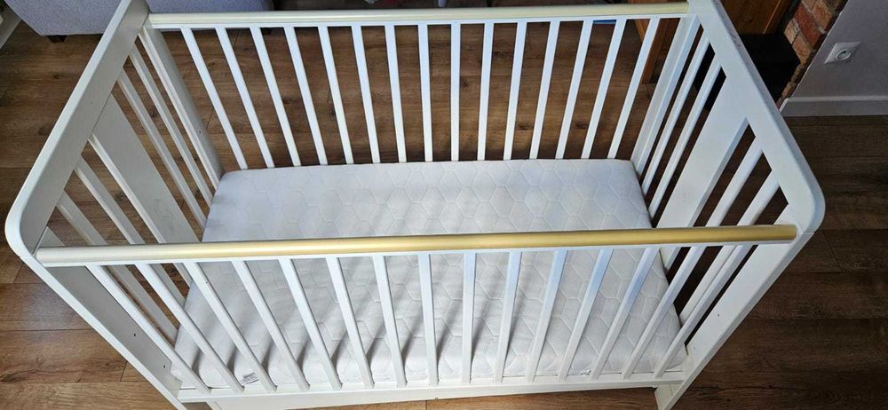 Łóżeczko niemowlęce Woodies Classic Cot 120×60 + Szuflada + materac
