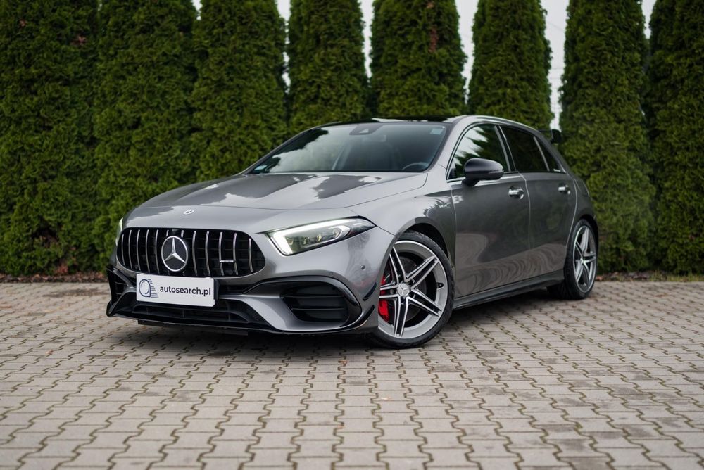 Mercedes-Benz Klasa A 45S, AMG, Aero, FV23, SalonPL, Bezwypadkowy, ASO, Kamery360, Burmester