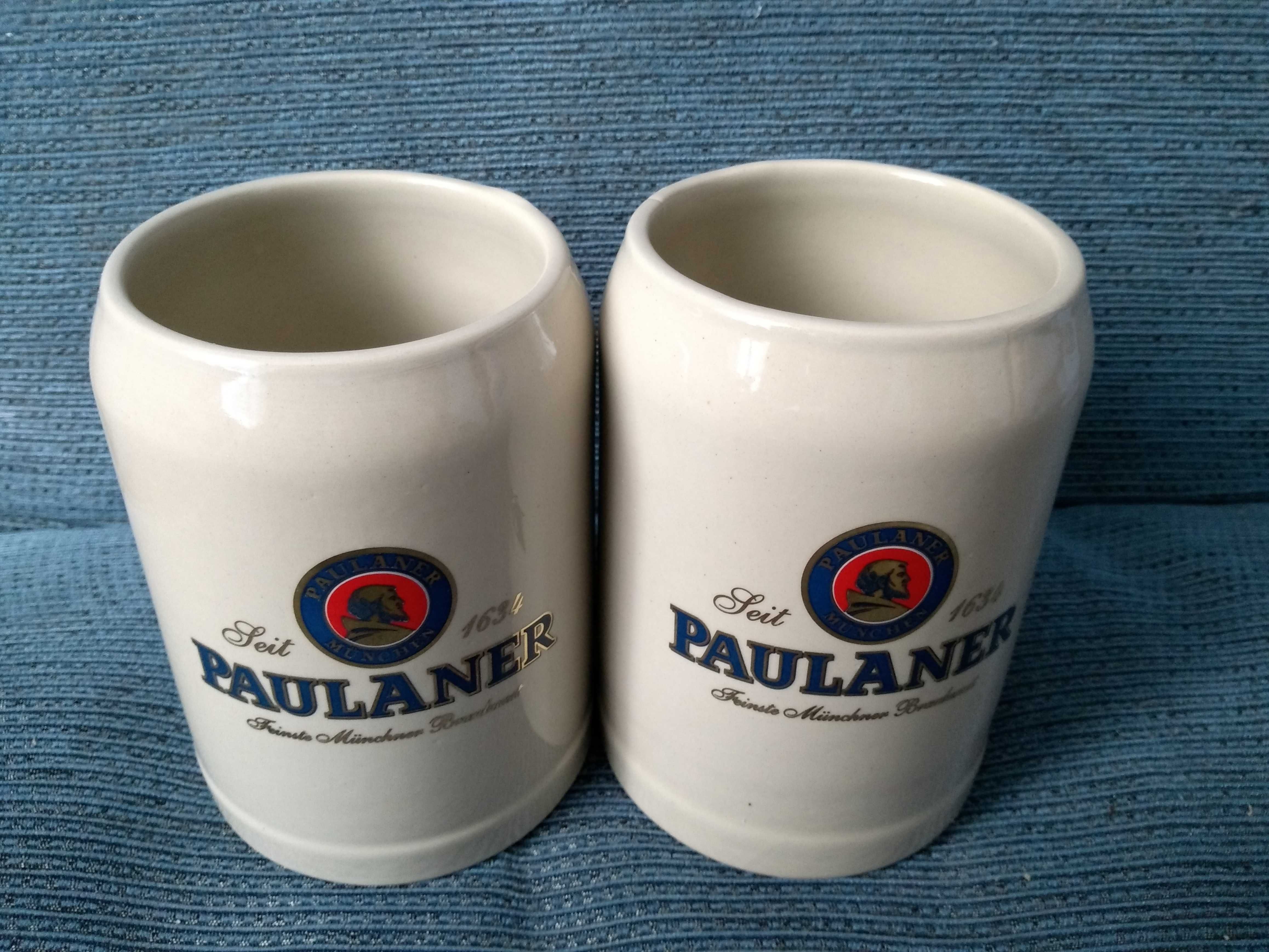 Kufle ceramiczne do piwa Paulaner Monachium 0,5 l