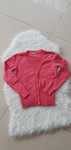 Sweter zapinany malinowy M