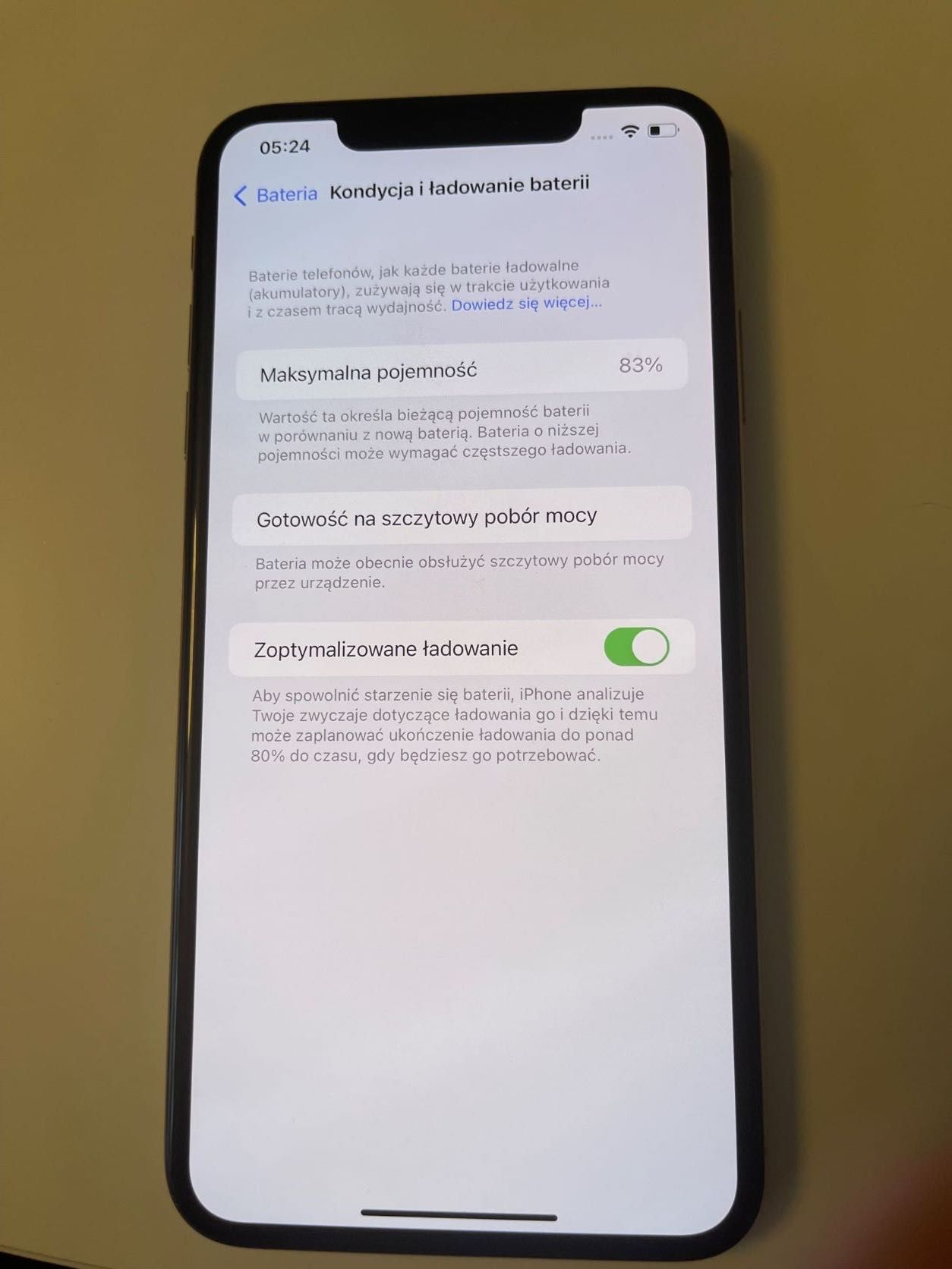 iPhone XS Max 64 GB złoty