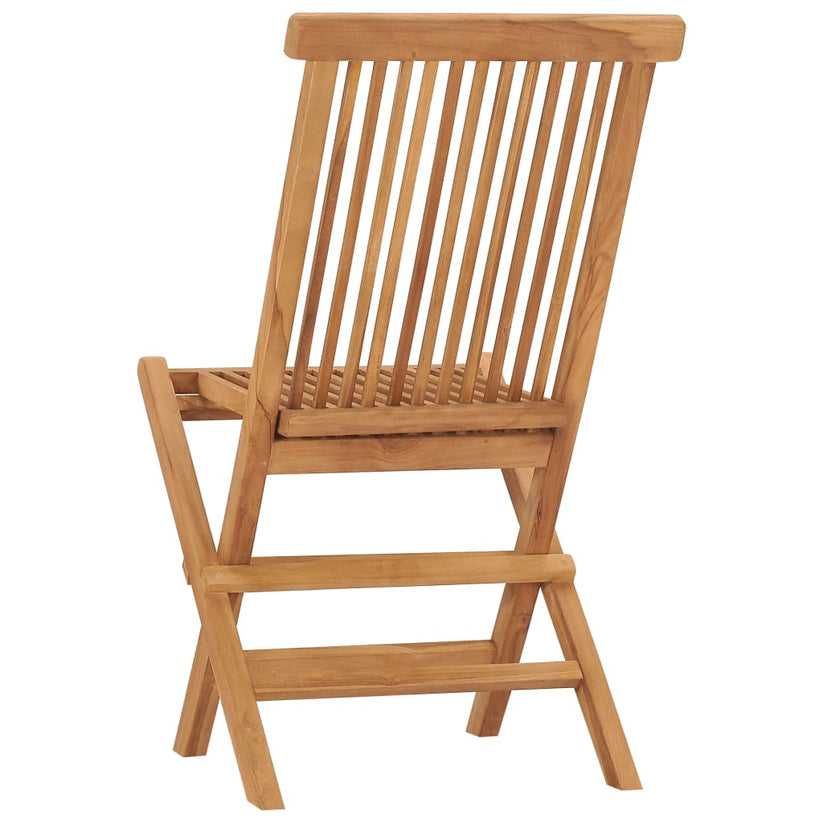 Conjunto 2 Cadeiras Dobráveis em Madeira Teca Maciça - Design Natura