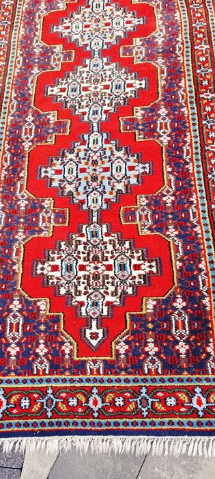 Chodnik tkany ręcznie dywan wełniany perski 278 x 85 cm wełna