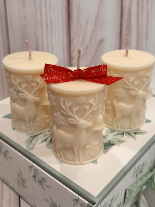 Арома свічки з соєвого воску, ручна робота, оригінальні форми