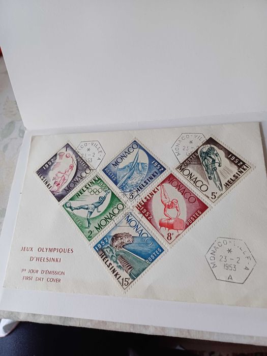 Znaczki Monaco z 1953 r