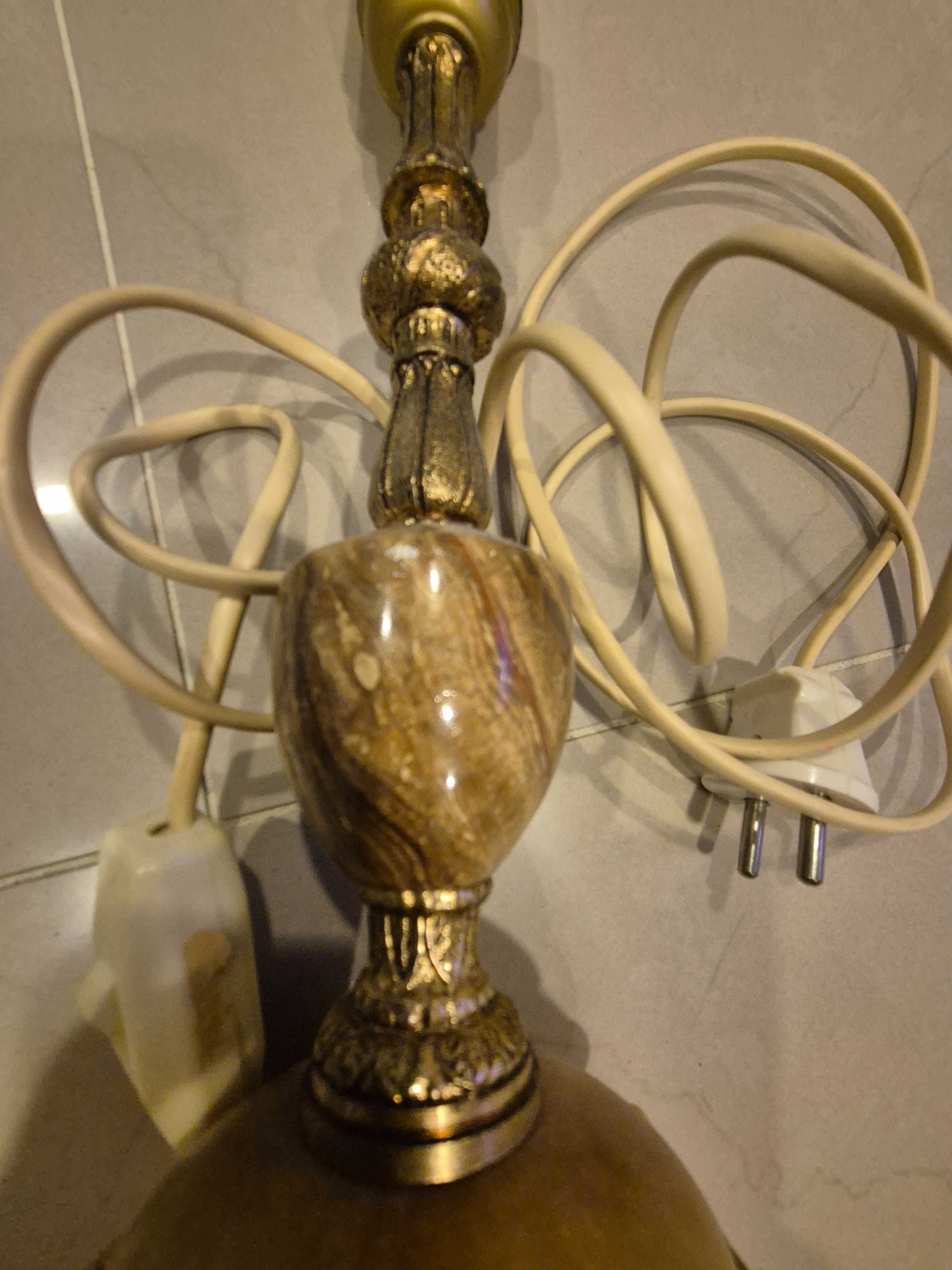 Lampa antyk stara marmur mosiądz