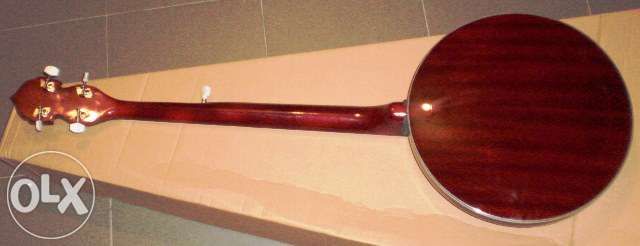 Banjo de 5 cordas ou banjo de 6 cordas e saco almofadado