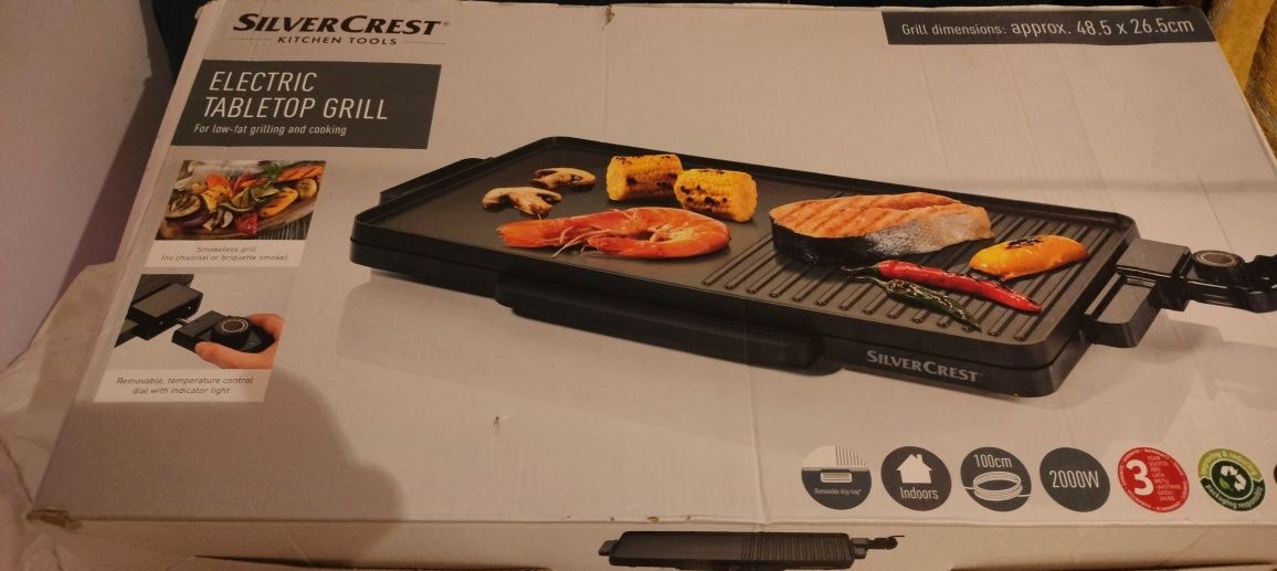 Grill.Elektric tabletop grill SPG 2000 A1