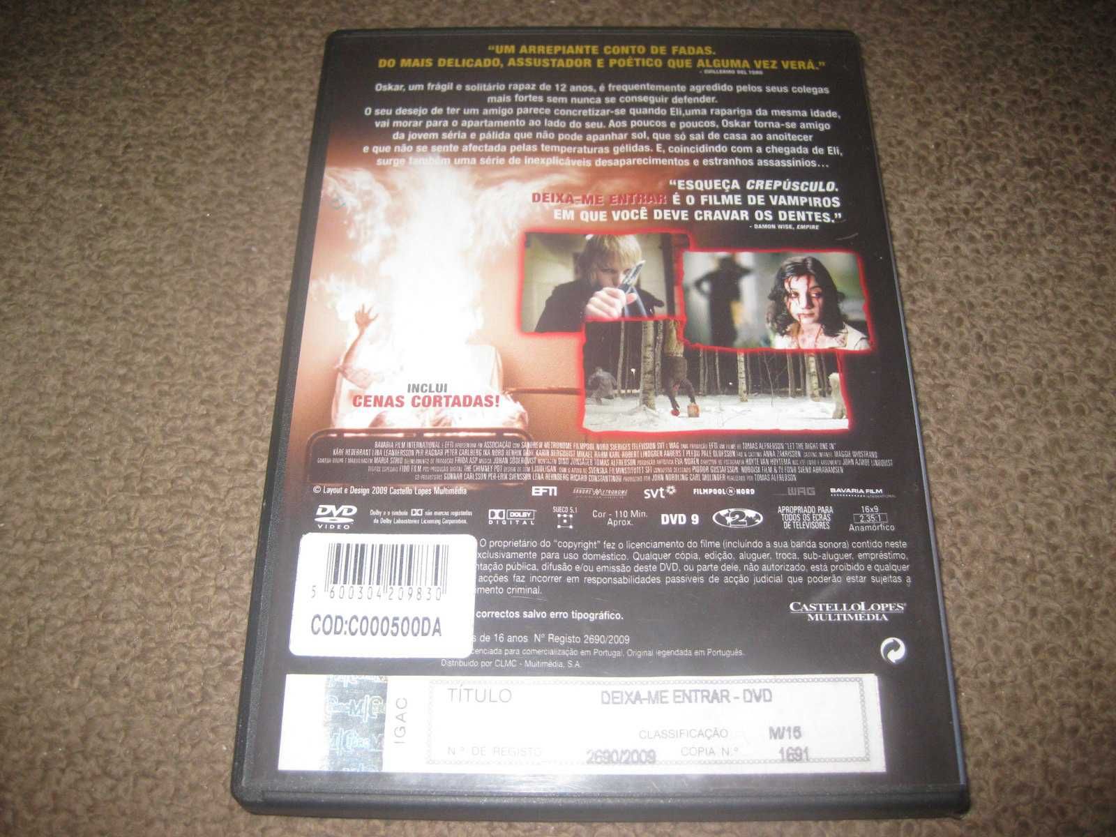 DVD "Deixa-me Entrar" de Tomas Alfredson