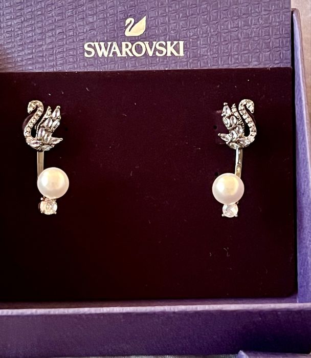 Kolczyki Swarovski Swan
