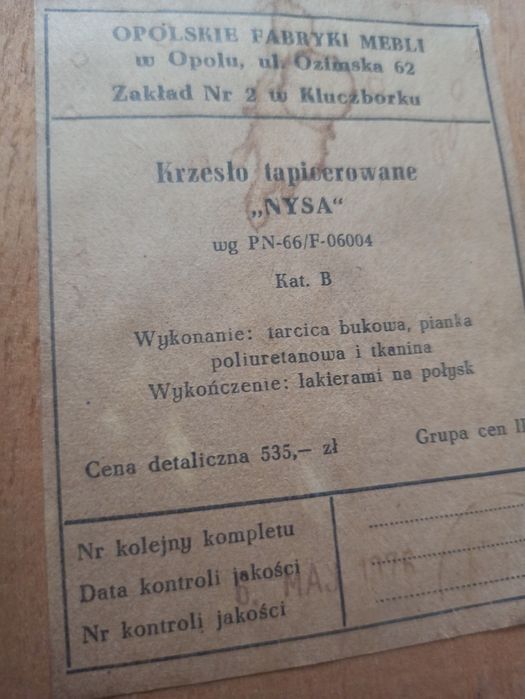 Krzesla tapicerowane NYSA