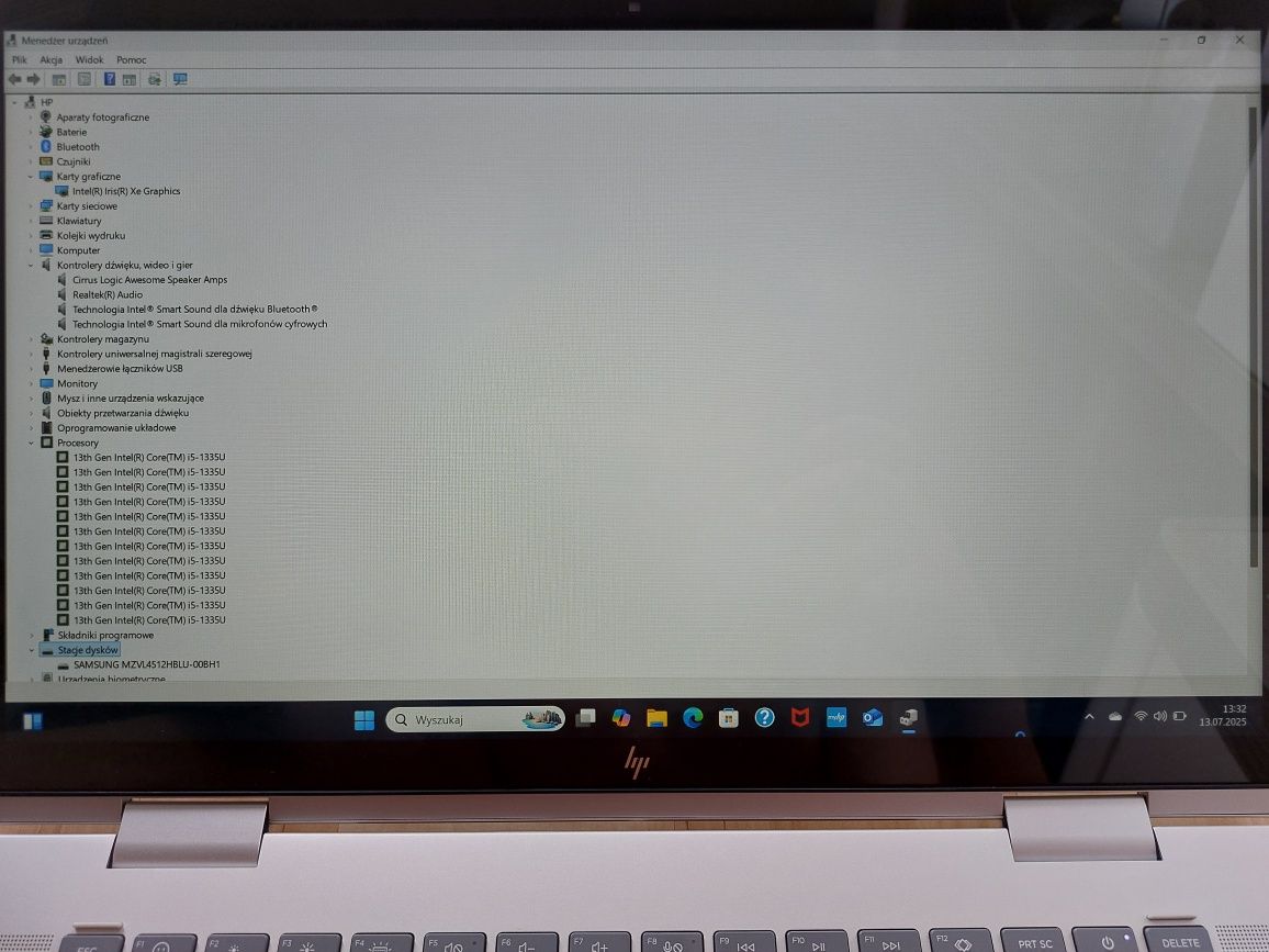 HP Envy x360 2-in-1  i5-1335U/16GB/512SSD/Win 11/