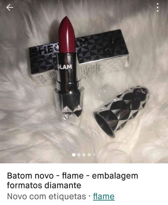 Batom vermelho - shinner matte - novo selado