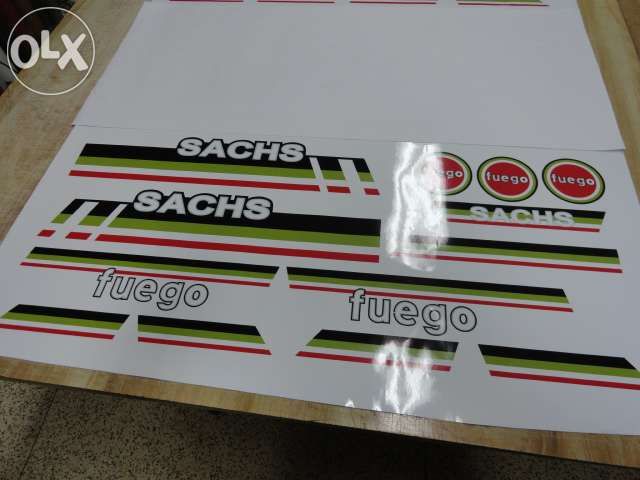 Autocolantes sachs lotus sachs fuego sachs v5 racing