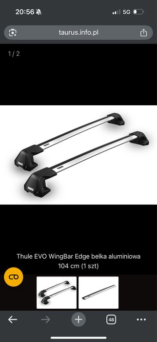 Bagażnik bazowy/relingi thule ford mondo mk5