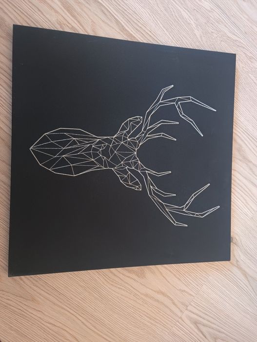 Obraz Ikea Jeleń wyszywany na płótnie