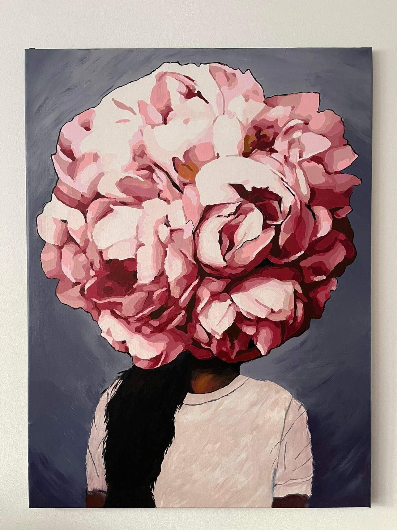 Obraz akrylowy Kobieta z kwiatami