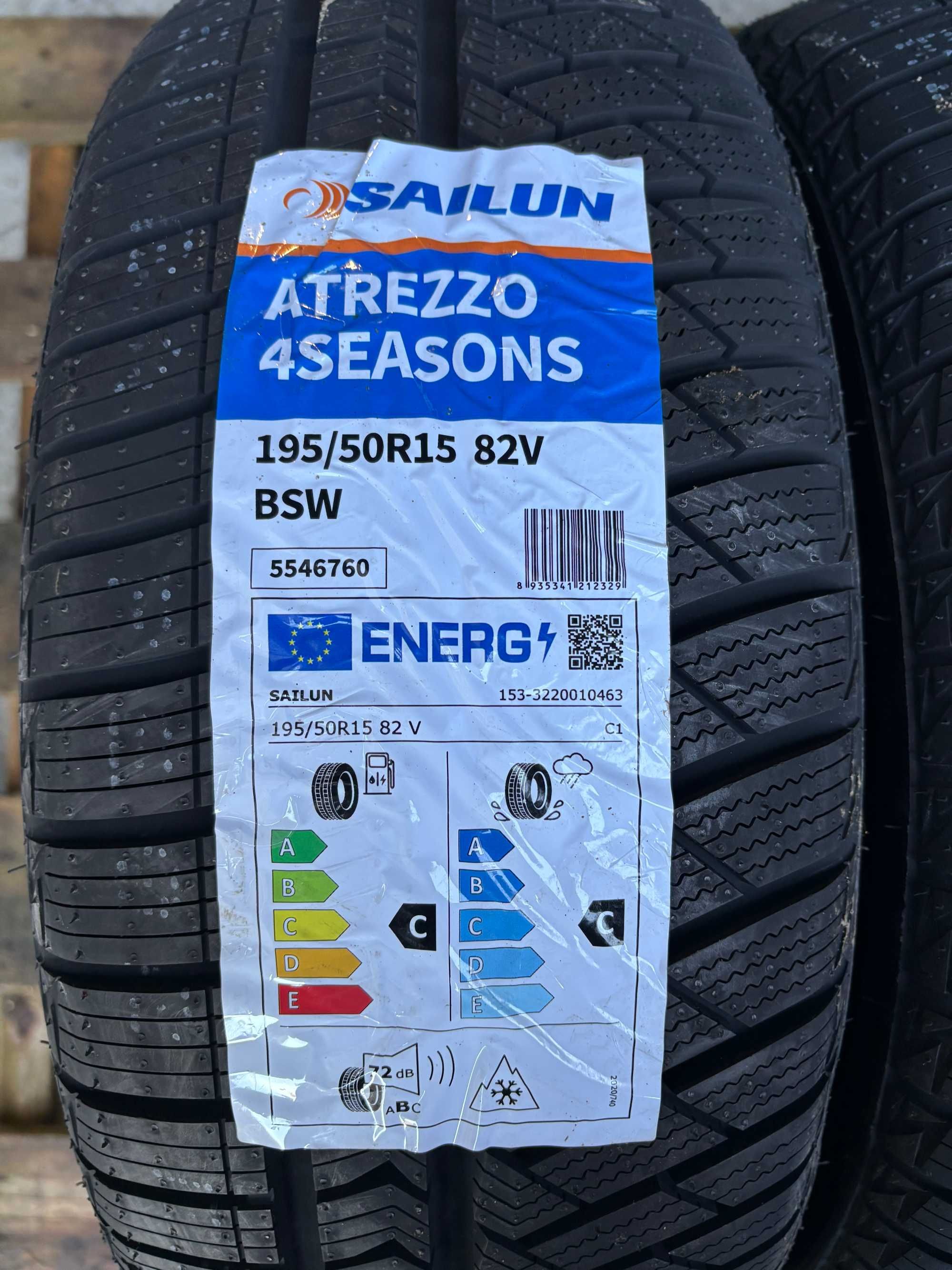 Okazja opony całoroczne 195/50R15 SAILUN ATREZZO 4SEASONS NOWE 2024